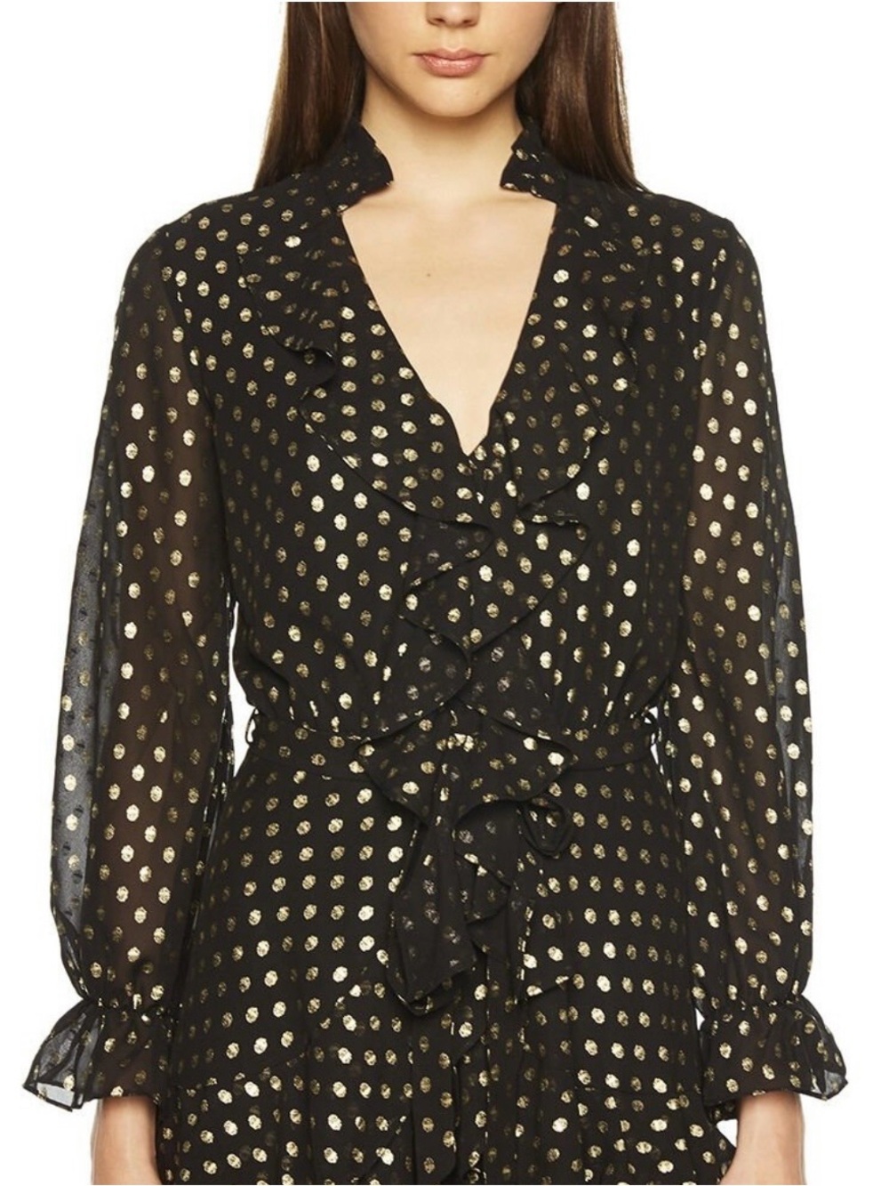 Bardot Spot Shirt Dress - Picture 2 of 2